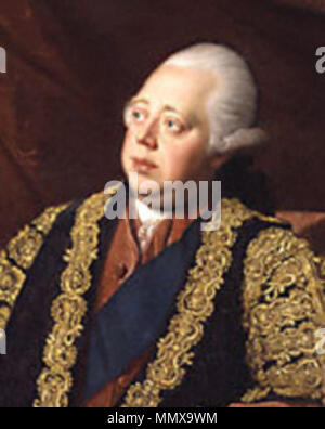 Ritratto di Federico Nord, Signore del Nord (1732-1792). tra il 1773 e il 1774. Nathaniel Dance Signore Nord ritagliato Foto Stock