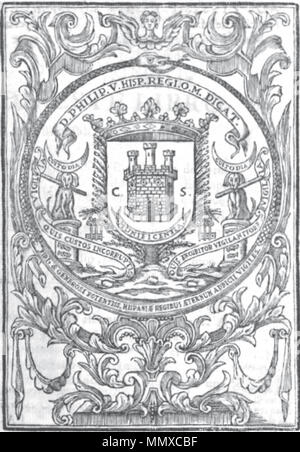 . Español: Escudo de Armas de los descendientes de las familias originales de Monteros con solares en los barrios Quintaniella Berrueza y en Espinosa de Burgos España y según pesquisa Cédula y del Buen Rey Alfonso VIII de Castilla y Toledo de fecha 5 de septiembre de 1208 en Castro Urdiales. L'escudo de Armas de los Espinosa de los Monteros Foto Stock