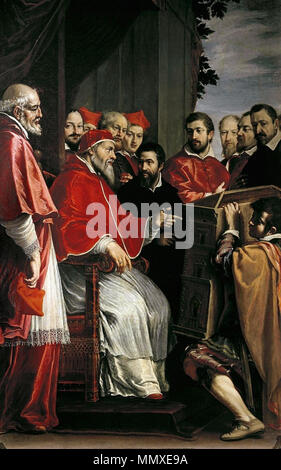 . Fabrizio boschi, Michelangelo presenta un Giulio III il modello per il palazzo del tribunale della ruota.jpg . vedere il nome o la categoria Fabrizio boschi, Michelangelo presenta un Giulio III il modello per il palazzo del tribunale della ruota Foto Stock