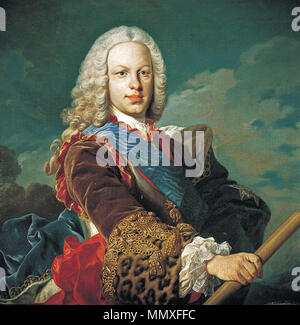 . Español: Retrato del Rey Fernando VI de España (1713-1759), que fue hijo del rey Felipe V de España y de la reina María Luisa Gabriela de Saboya. Inglese: Ferdinando VI di Spagna (1713-1759) Fernando VI de España. Il XVIII secolo. FerdinandVI Foto Stock