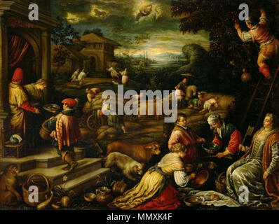 Inglese: estate (giugno, luglio, agosto) . circa 1585/1590. Francesco Bassano - Estate GG 4289 Foto Stock
