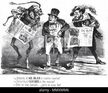 . Español: Pintura de Francisco Ortego Vereda, fue onu pintor y caricaturista español, nació en Madrid en 1833 y murió en Bois-Colombes, Francia, en 1881 (hace más de 130 años). Inglese: la vernice di Francisco Vereda Ortego, era un caricaturista spagnolo e illustrator, egli è nato a Madrid nel 1833 e morì a Bois-Colombes, in Francia nel 1881 (+130 anno fa). . 8 agosto 2014, 22:36:58 per caricare su Commons.. Francisco Ortego Vereda Francisco Vereda Ortego, umorismo Foto Stock