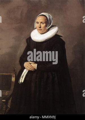 . Ritratto di Feyntje van Steenkiste. Pendente di File:Frans Hals 034.jpg. Ritratto di Feyntje van Steenkiste (1603/1604-1640). 1635. Frans Hals - Feyntje van Steenkiste - WGA11127 Foto Stock
