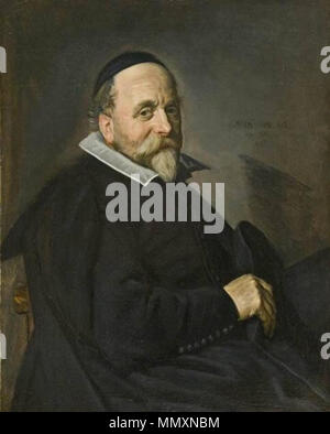 . Inglese: Ritratto di un uomo, eventualmente Willem van Warmondt. AET. SVAE 56 ANo 1640 FH Ritratto di un uomo, eventualmente Willem van Warmond. 1640. Frans Hals - Ritratto di un uomo forse Willem van Warmondt Foto Stock