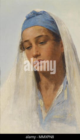 Franz Xaver Kosler (attr) Bildnis eines Beduinenmädchens Foto Stock