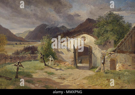 . Tedesco: Ein Friedhof im Salzkammergut . dal 1893. Franz Reinhold (1816-1893) nomi alternativi Franz Reinhold Descrizione pittore austriaco Data di nascita e morte 19 Dicembre 1816 19 Maggio 1893 Luogo di nascita e morte a Vienna il controllo di autorità : Q19843296 VIAF:?84202505 ULAN:?500103747 GND:?1027646387 RKD:?66155 Franz Xaver Reinhold Friedhof im Salzkammergut Foto Stock