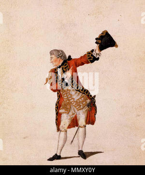 . David Garrick come Benedick in Shakespeare Molto rumore per nulla . 1770. Garrick come Benedick Foto Stock