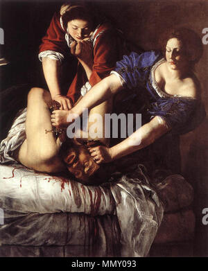 Italiano: Giuditta che decapita Oloferne Judith decapitazione Oloferne. Tra il 1611 e il 1612. Artemisia Gentileschi Judith decapitazione Oloferne Napoli Foto Stock