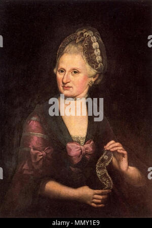 . Inglese: Anna Maria Mozart, madre di Wolfgang Amadeaus Mozart Ritratto di Anna Maria Mozart (1720-1778). circa 1775. Anna Maria Mozart Foto Stock