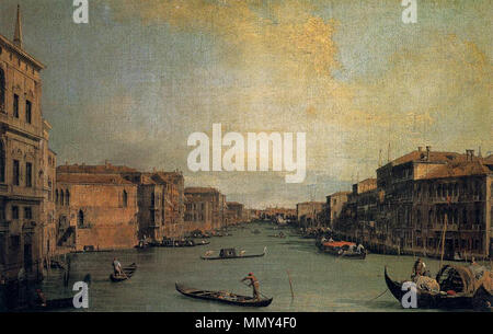 Il Grand Canal. Tra il 1728 e 1729. Giovanni Antonio Canal, il Canaletto - il Canal Grande - WGA03876 Foto Stock