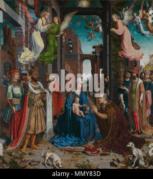 L Adorazione dei Magi. 1510-1515. Jan Gossaert 001 Foto Stock