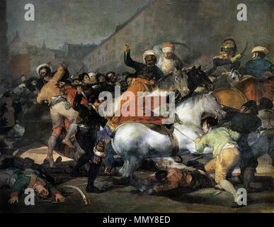 La seconda di maggio 1808 o la carica dei mamelucchi. 1814. Goya - Secondo di Maggio 1808