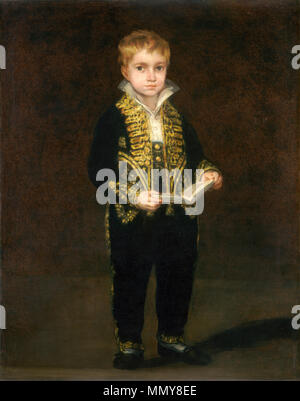 Francisco de Goya (spagnolo, 1746 - 1828 ), Victor Guye, 1810, olio su tela, dono di William Nelson Cromwell Goya - Victor Guye Foto Stock