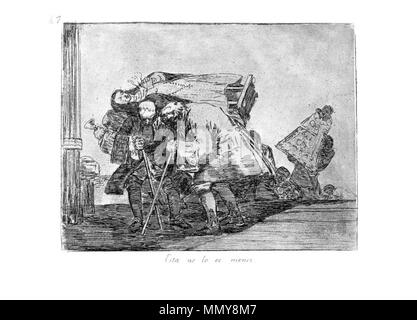 . Piastra 67 Spagnolo: Esta no lo es menos questo non è meno curioso. 1810s. Francisco Goya (1746-1828) nomi alternativi Francisco Goya Lucientes, Francisco de Goya y Lucientes, Francisco José Goya Lucientes Descrizione pittore spagnolo, printmaker, litografo, incisore ed incisore Data di nascita e morte 30 Marzo 1746 16 aprile 1828 Luogo di nascita e morte Fuendetodos Bordeaux posizione Lavoro Madrid, Saragozza, Bordeaux competente controllo : Q5432 VIAF:?ISNI 54343141:?0000 0001 2280 1608 ULAN:?500118936 LCCN:?n79003363 NLA:?36545788 WorldCat Goya-Guerra (67) Foto Stock