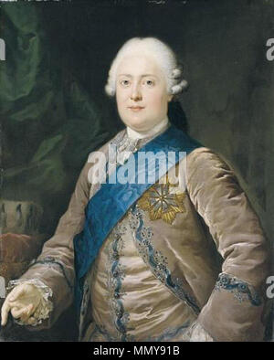 . Provenienz: Herr Brunner, Winterthur; Frau Trotmann-Brunner, Winterthur; Galleria Fischer Auktionen, Lucerna, am 8. Settembre 1924, Los No. 127; Herr Bruno Sträuli, Winterthur; Sotheby's Auktionen, Londra, am 10. Juli 2003, Los No. 203 (Schätzpreis: GBP 10000 bis 15.000); Ersteigert für GBP 24.000, damals über CHF 42.000, durch den Konservator des Musei Oskar Reinhart am Stadtgarten, Winterthur, für das Museum Briner und Kern, Winterthur (der Louvre di Parigi soll ebenfalls Intèresse un dem Gemälde gezeigt haben). Deutsch: Kurfürst Friedrich August III., ab 20 DEM. Dezember 1806 König fritti Foto Stock