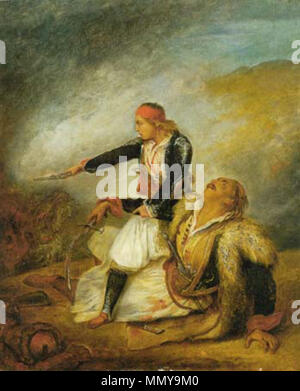 . Pittura . 1827. Ary Scheffer (1795-1858) nomi alternativi Scheffer; A. Scheffer; Schefefr Ary; a. schaeffer; scheffer ary; ary schaeffer Descrizione francese-olandese pittore e scultore Data di nascita e morte 10 Febbraio 1795 15 Giugno 1858 Luogo di nascita e morte di Dordrecht Argenteuil periodo di lavoro tra circa 1810 e circa 1858 sede di lavoro Dordrecht (....-1811), a Parigi (1811-1858), Amsterdam (1854), Inghilterra (1857-1858), olandese competente e controllo : Q436726 VIAF:?2478799 ISNI:?0000 0001 0854 617X ULAN:?500001962 LCCN:?n84100030 WGA:?SCHEFFER, Ary WorldCat ragazzo greco Foto Stock