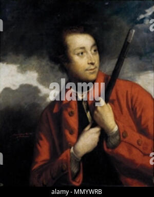 . Ritratto di Lieutenant-General James Inglis Hamilton di casa Murdostoun, Lanarkshire . Il ritratto date da c. 1756-60. Le voci dell'artista libro tascabile per 'Capitano Hamilton' dal 1757-60 si riferiscono probabilmente a questo ritratto.. Joshua Reynolds (1723-1792) Descrizione pittore inglese Data di nascita e morte 16 Luglio 1723 23 febbraio 1792 Luogo di nascita e morte Plympton Londra sede di lavoro Londra, Plympton, Italia competente controllo : Q194402 VIAF:?ISNI 27081216:?0000 0001 0881 5099 ULAN:?500004539 LCCN:?n84168483 NLA:?35449606 WorldCat James Inglis Hamilton Foto Stock