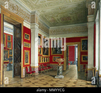 . Inglese: Interni del Nuovo Hermitage. Lo studio di scuola fiamminga inglese: lo studio di scuola fiamminga . 1859. Hau. Gli interni del Nuovo Hermitage. Lo studio di scuola fiamminga Foto Stock