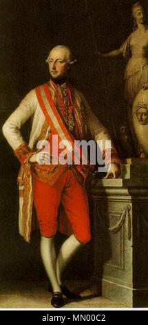 . Ritratto di Giuseppe II (1741-1790), Imperatore del Sacro Romano Impero . 1776. Giuseppe II Foto Stock