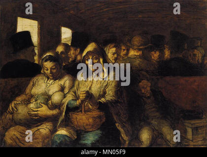 Honoré Daumier - La terza di classe carrello - WGA5964 Foto Stock