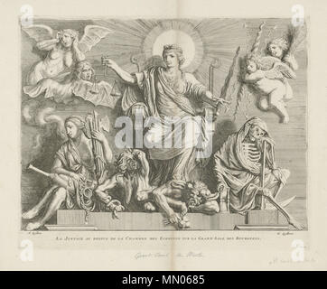 Allegoria della giustizia. Tra il 1655 e il 1668. Hubertus Quellinus, Artus Quellinus - Allegoria della giustizia Foto Stock