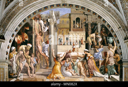 Inglese: l incendio di Borgo . 1514. Incendio di Borgo 01 Foto Stock