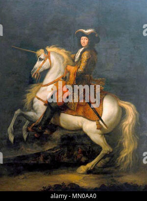 Houasse René-Antoine - Retrato equestre de Luís XIV, Rei de França Foto Stock