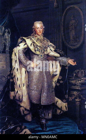 Gustav III (1746-1792), Re di Svezia incoronazione-vesti. 1777. Gustavo III di Svezia 1 Foto Stock