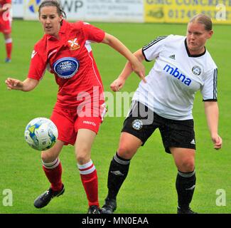 Rhyl, Regno Unito Rhyl Ladies prendere a Abergavenny Ladies Welsh Premier leauge, credito Ian Fairbrother/ Alamy Foto Stock