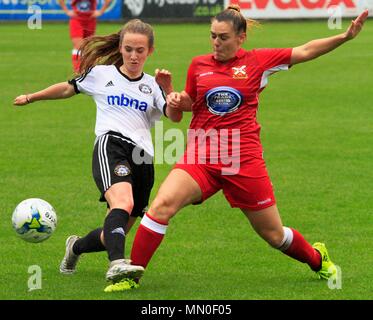 Rhyl, Regno Unito Rhyl Ladies prendere a Abergavenny Ladies Welsh Premier leauge, credito Ian Fairbrother/ Alamy Foto Stock