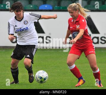 Rhyl, Regno Unito Rhyl Ladies prendere a Abergavenny Ladies Welsh Premier leauge, credito Ian Fairbrother/ Alamy Foto Stock