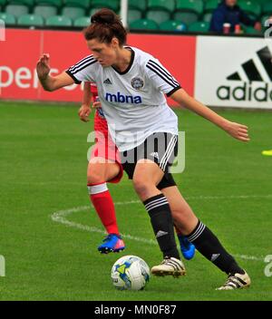 Rhyl, Regno Unito Rhyl Ladies prendere a Abergavenny Ladies Welsh Premier leauge, credito Ian Fairbrother/ Alamy Foto Stock