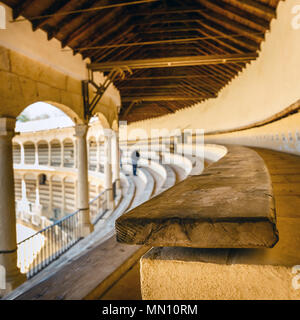 Bullring in Ronda è uno dei più antichi e famosi arena dei tori in Andalusia, Spagna Foto Stock