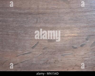 Pavimento in legno, vista dietro il legno scuro dettagli belle tavole di legno design per come sfondo Foto Stock