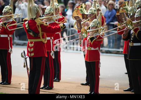 94ma Convention Annuale parata & Servizio della cavalleria combinato di vecchi compagni Association presso il Memoriale di cavalleria adiacente al palco per spettacoli in Hyde Park, Londra. Foto Stock