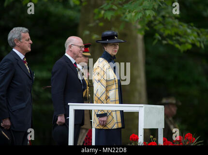 94ma Convention Annuale parata & Servizio della cavalleria combinato di vecchi compagni Association presso il Memoriale di cavalleria adiacente al palco per spettacoli in Hyde Park, Londra. Foto Stock