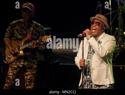 Corey Glover (voce) e Vernon Reid (chitarra), dal Living Colour Foto Stock