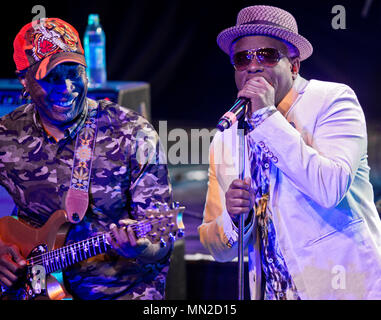 Corey Glover (voce) e Vernon Reid (chitarra), dal Living Colour Foto Stock