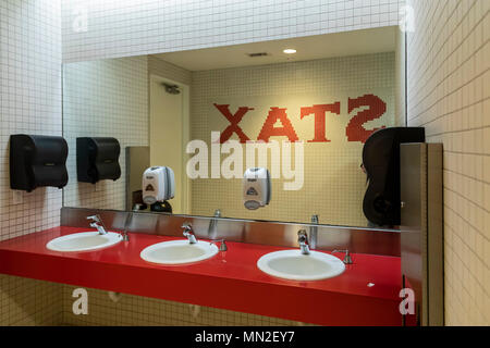 Memphis, Tennessee - di una toilette a Stax Museo della Musica Soul Americana, l'ex posizione di Stax record. Foto Stock