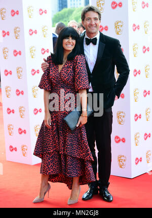 Claudia Winkleman e Kris Thykier frequentando la Vergine TV British Academy Awards televisione 2018 tenutasi presso la Royal Festival Hall, Southbank Centre di Londra. Foto Stock