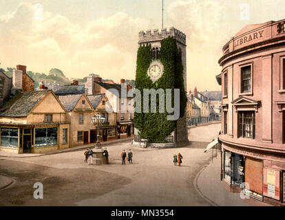 La torre, Newton Abbott, Inghilterra, circa 1900 Foto Stock