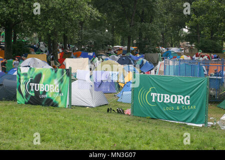 Campeggio a Exit festival 2005, Novi-Sad Serbia, Foto Stock