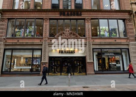 Il Fraser, facciata di edificio a Buchanan Street 'Style Mile' , Glasgow, Scotland, Regno Unito, Europa Foto Stock