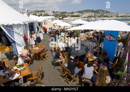 Cannes, Frankreich. Il 12 maggio 2018. Cannes, Francia - 12 Maggio 2018: Cannes Film Festival, padiglione americano, AMPAV | Verwendung weltweit Credito: dpa/Alamy Live News Foto Stock