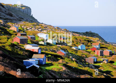 Isola di Portland. 14 maggio 2018. La settimana inizia con una chiara e soleggiato su Chesil Beach, isola di Portland Credit: stuart fretwell/Alamy Live News Foto Stock