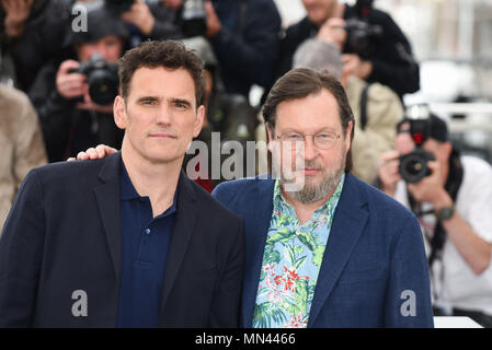 14 maggio 2018 - Cannes, Francia: Matt Dillon e Lars Von Trier frequentare il 'la casa che Jack costruita' photocall durante la settantunesima Cannes film festival. Foto Stock