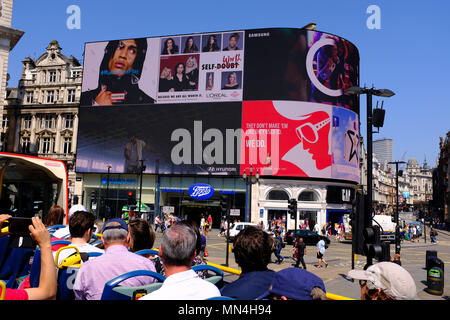 Piccadilly Circus Londra Foto Stock