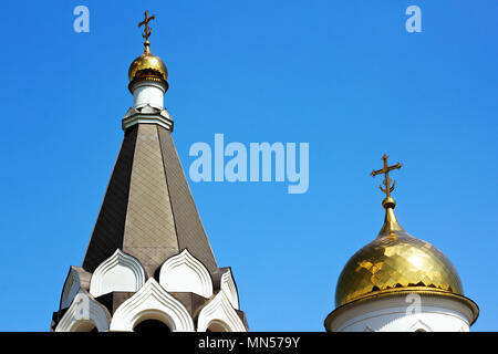 Grande e piccola cupola del cristiano-ortodossa. Foto Stock