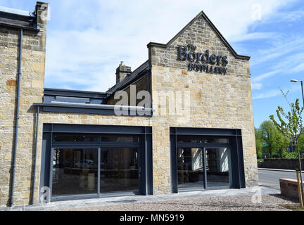 I nuovi confini distilleria in strada commerciale, Hawick, Scottish Borders. Foto Stock