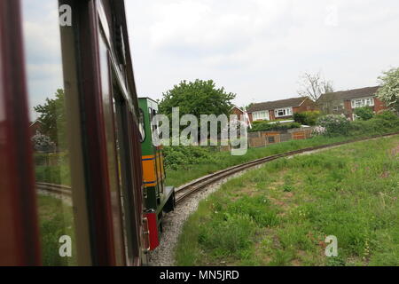 Beaudesert era il nome di un motore diesel che tirato i carrelli a Leighton Buzzard linea a scartamento ridotto su 13 Maggio 2018 Foto Stock